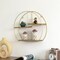Vintiquewise Modern Decorative Wall Shelf - Stylish Multi-Functional Metal Display for Entryways, Bathrooms, Bedrooms, Living Rooms, and Offices
